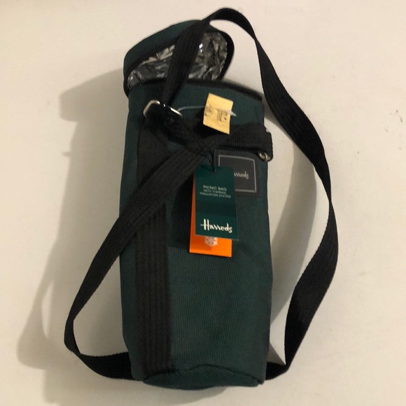 Harrods Wine Cooler Bag: Dark Green - Picture 1 of 16